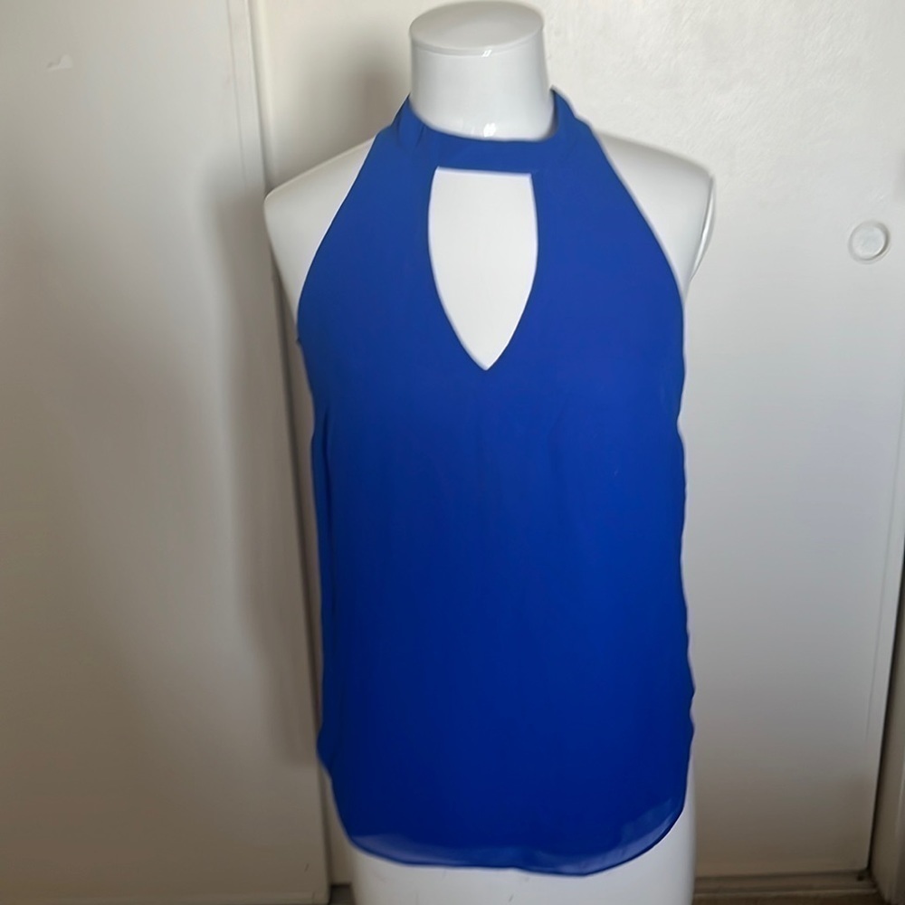 Bebe Blue Tank Top Size Small